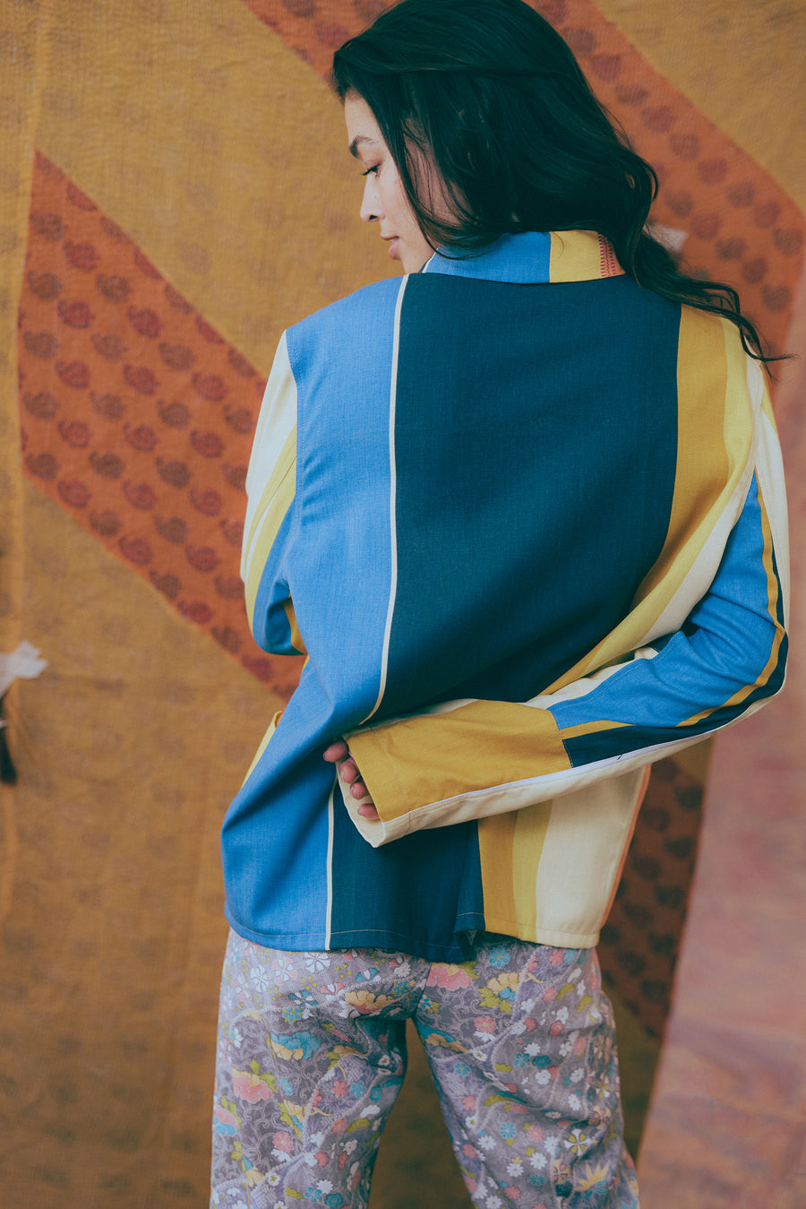 Colour Block Signature Jacket