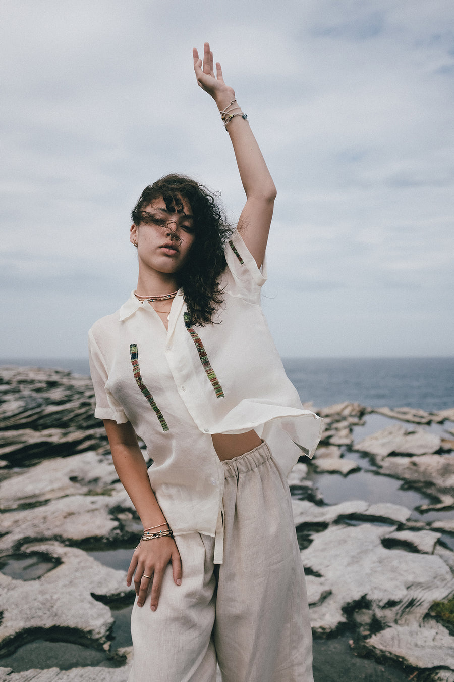 Yours Truly Sheer Silk Shirt