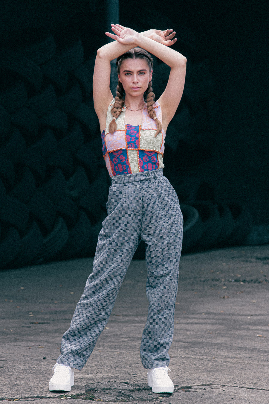 Ikat Knitted Top