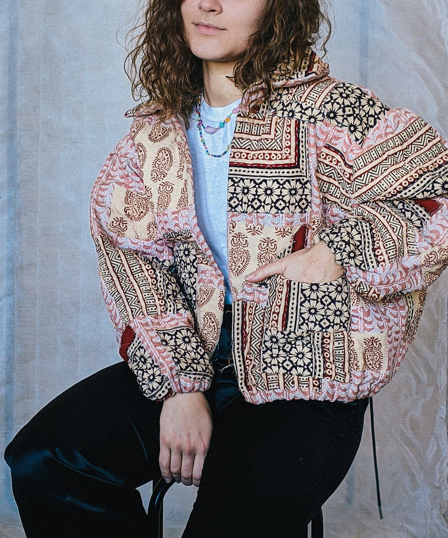 PELAGEYA PATCHWORK PAISLEY BOMBER