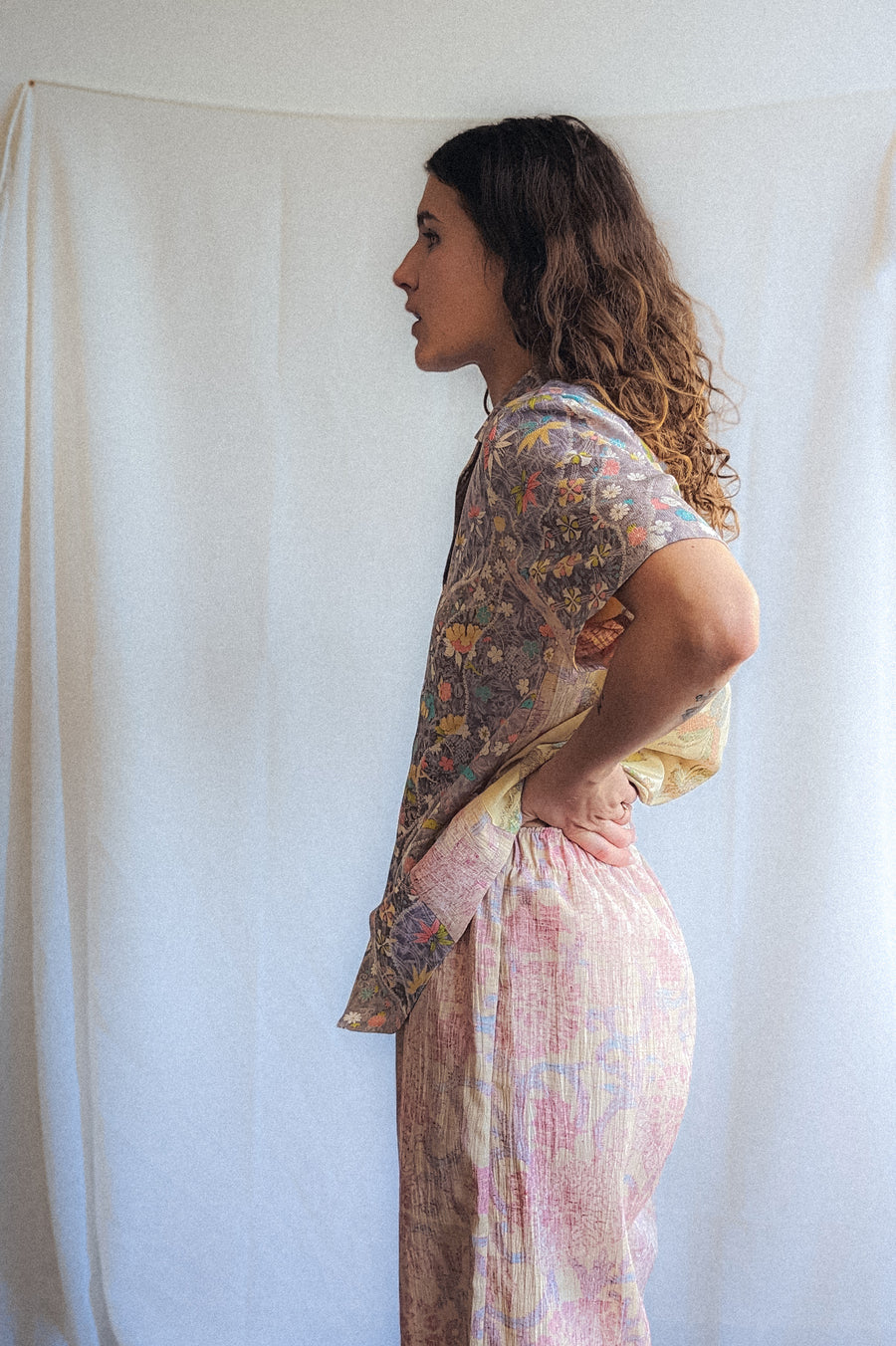 Kimono Palazzo Pant