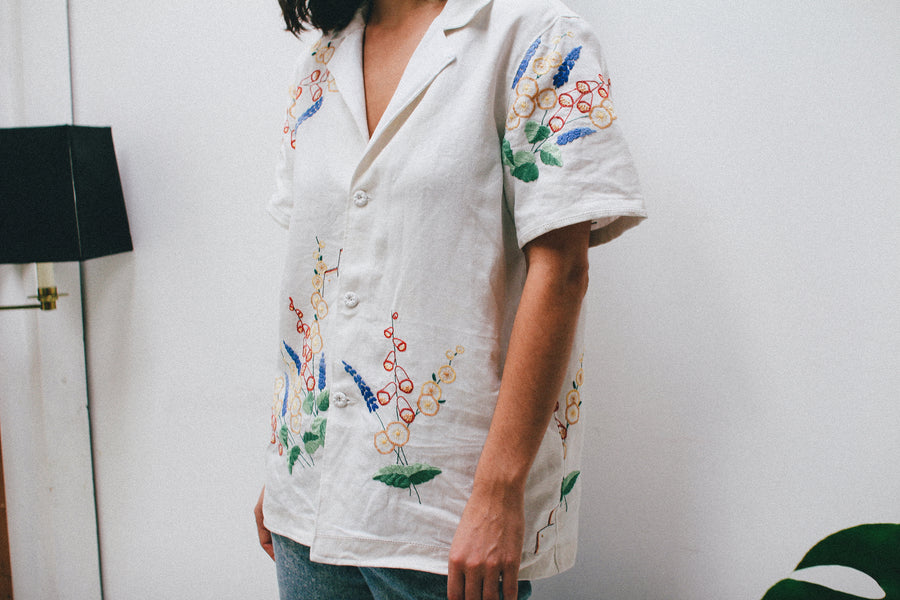 Yours Truly Embroidered Shirt